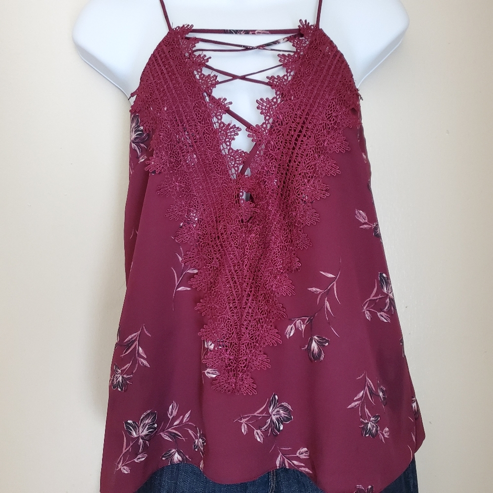 WAYF lace up cami